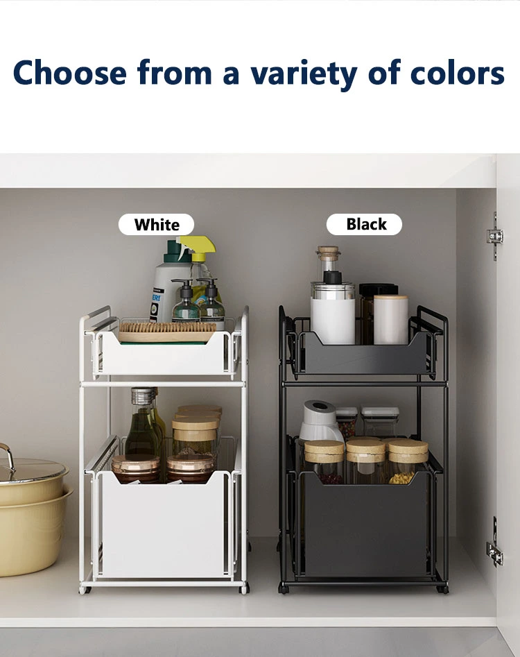 Dual Tier Multifunctional Kitchen Organizer