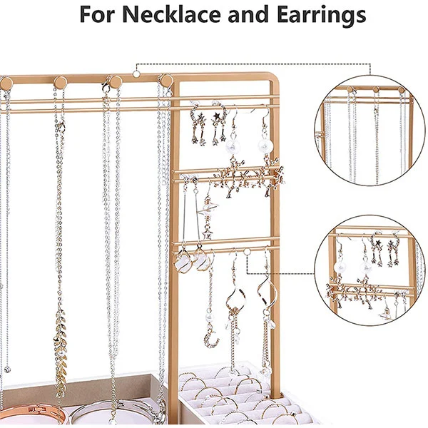 Desktop Metal Personal Jewelry Storage Rack
